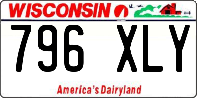WI license plate 796XLY