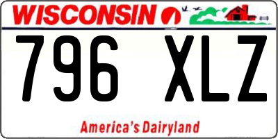 WI license plate 796XLZ