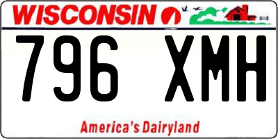 WI license plate 796XMH