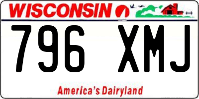 WI license plate 796XMJ