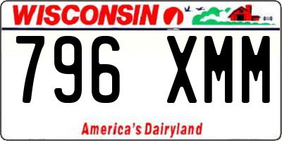 WI license plate 796XMM