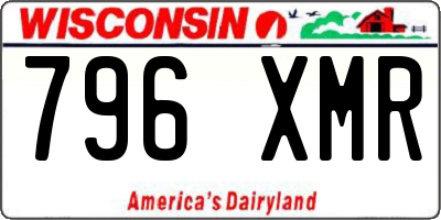 WI license plate 796XMR