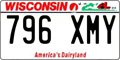 WI license plate 796XMY