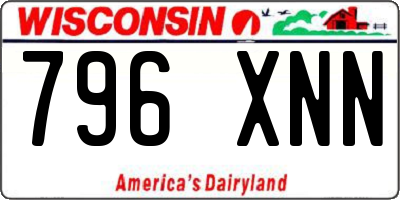 WI license plate 796XNN