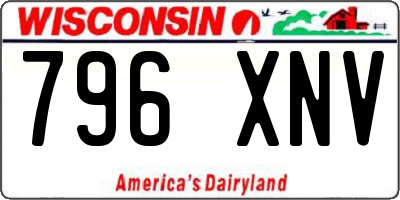 WI license plate 796XNV
