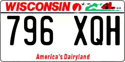 WI license plate 796XQH
