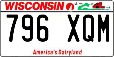 WI license plate 796XQM