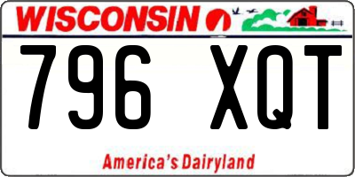 WI license plate 796XQT