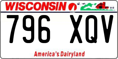 WI license plate 796XQV