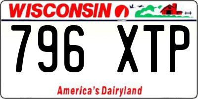 WI license plate 796XTP