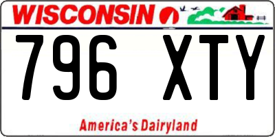 WI license plate 796XTY