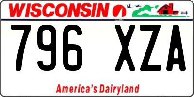 WI license plate 796XZA