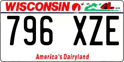 WI license plate 796XZE