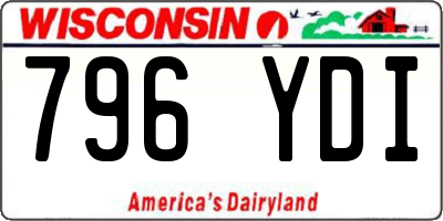 WI license plate 796YDI