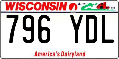 WI license plate 796YDL