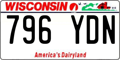 WI license plate 796YDN