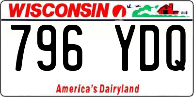 WI license plate 796YDQ