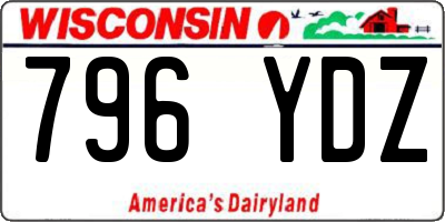 WI license plate 796YDZ