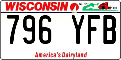 WI license plate 796YFB