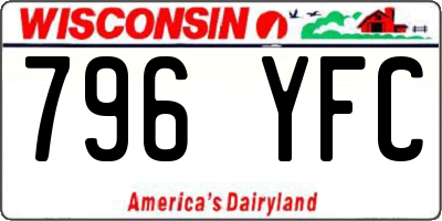 WI license plate 796YFC