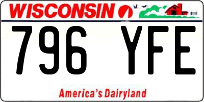 WI license plate 796YFE
