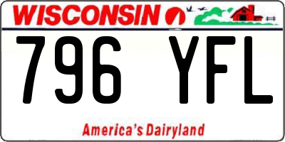 WI license plate 796YFL