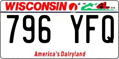 WI license plate 796YFQ