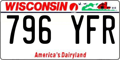 WI license plate 796YFR