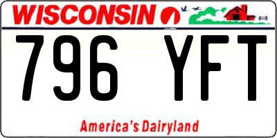 WI license plate 796YFT