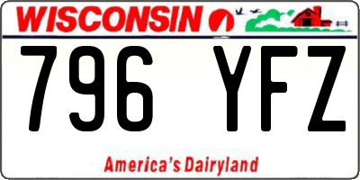 WI license plate 796YFZ