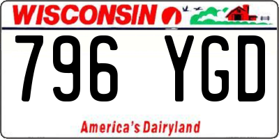 WI license plate 796YGD