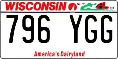 WI license plate 796YGG