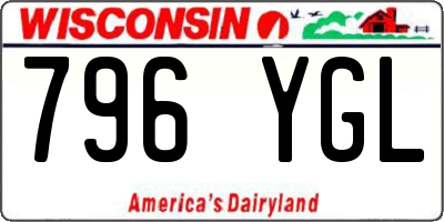 WI license plate 796YGL