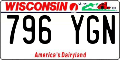 WI license plate 796YGN