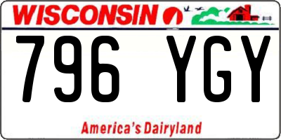 WI license plate 796YGY