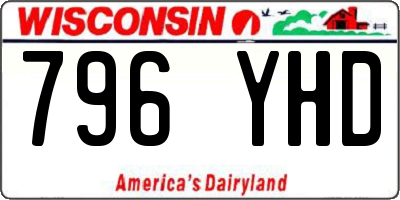 WI license plate 796YHD