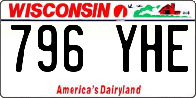 WI license plate 796YHE