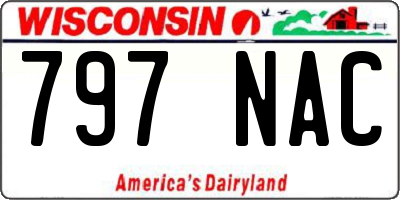 WI license plate 797NAC