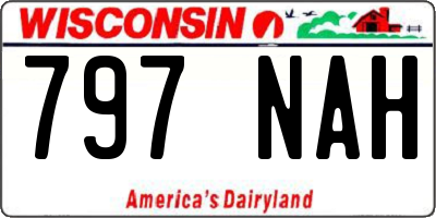 WI license plate 797NAH