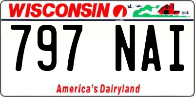 WI license plate 797NAI