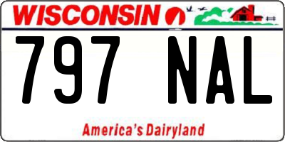WI license plate 797NAL