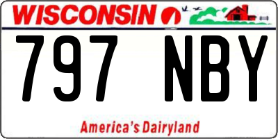 WI license plate 797NBY