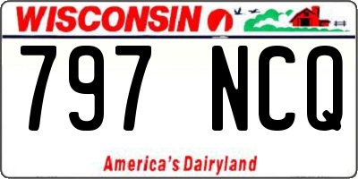 WI license plate 797NCQ
