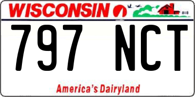 WI license plate 797NCT