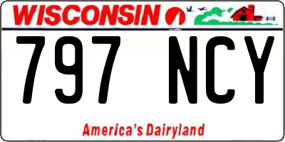 WI license plate 797NCY