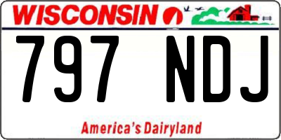 WI license plate 797NDJ