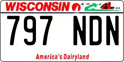 WI license plate 797NDN