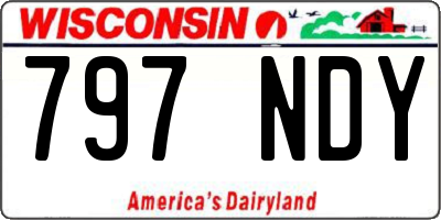 WI license plate 797NDY