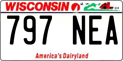 WI license plate 797NEA