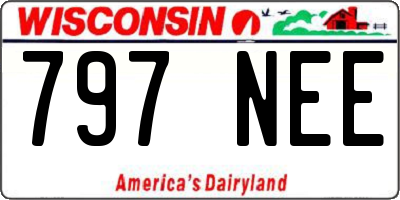 WI license plate 797NEE